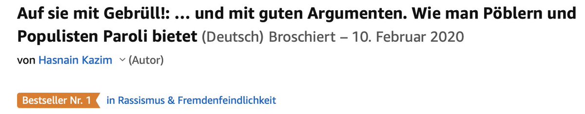 nettwerkerin's tweet image. Freu mich auf das Buch! Bei Amazon ist @HasnainKazim  auf jeden Fall schon der "Bestseller Nr. 1 in Rassismus und Fremdenfeindlichkeit" - wie auch bei "Karl-Heinz". Mal wieder ein  #algorithmfail