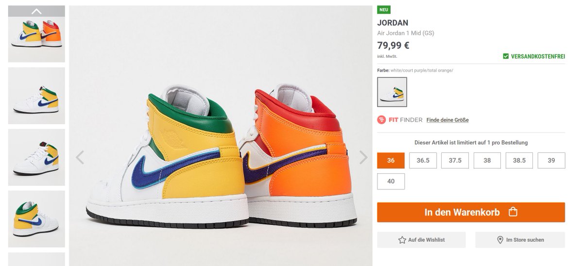 MoreSneakers.com auf Twitter: „EU ONLY : Air Jordan 1 Mid '3-Peat' GS FULL  SIZE RUN available again on Snipes EU \u003d\u003ehttps://t.co/P8HwykdtKJ  https://t.co/Cr5vq7QPgh“ / Twitter