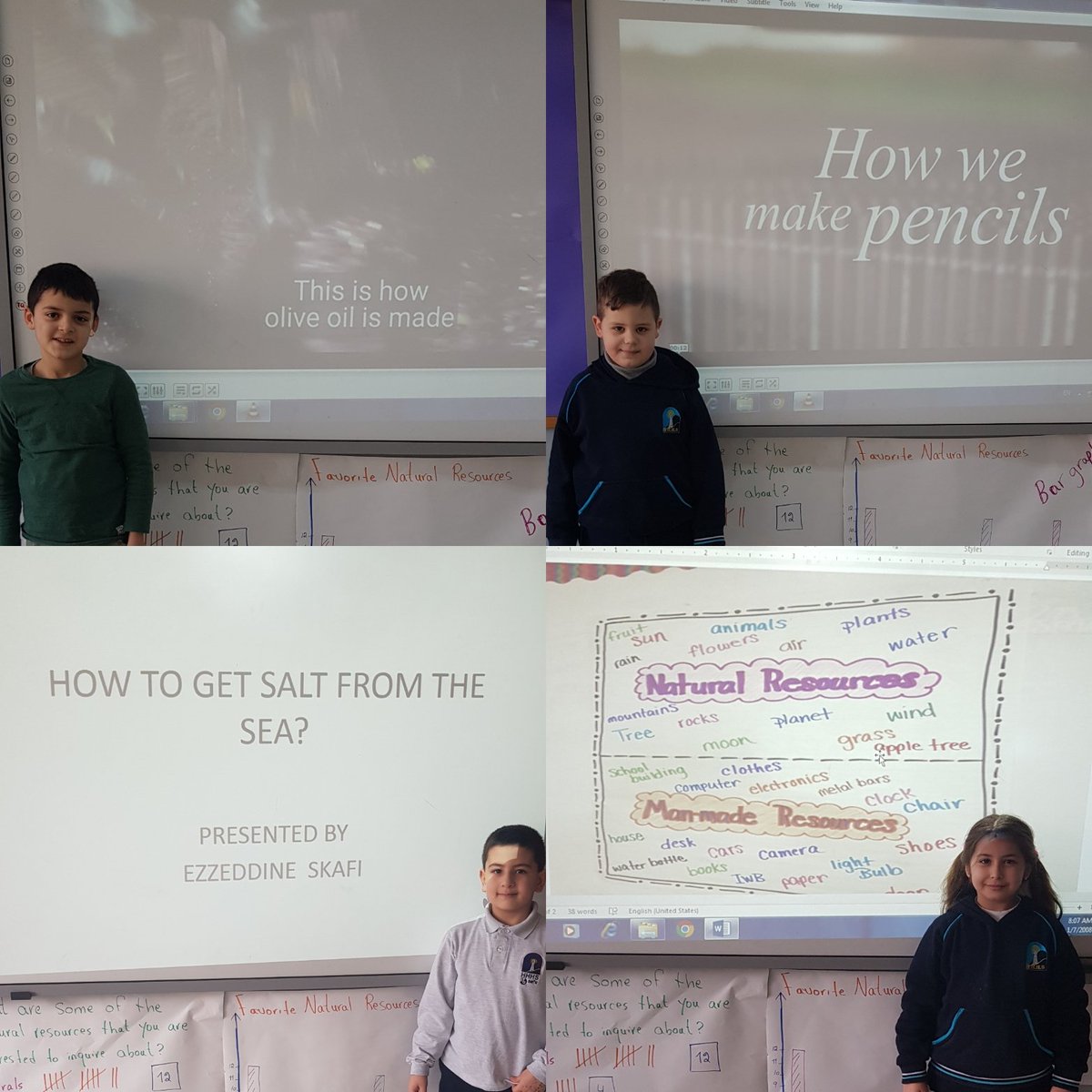zaatari_hiba's tweet photo. In connection to the theme "Sharing the Planet", some learners were interested to ask and inquire about several natural resouces, as well as  their uses. They also shared their research findings with their peers. 
 #Motivation #student_initiated_inquiry @Hhhsinfo @dina_jradi https://t.co/VQm4wH3PF8