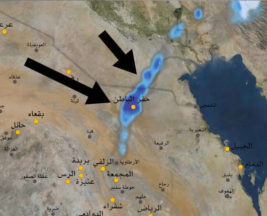 fayezalshuaib's tweet photo. ⛈️⚠️⛈️لاتزال المؤشرات ثابته ولله الحمد في آخر تحديثات لخرائط الهطول بحالة عدم الاستقرار خلال 48 ساعه القادمة على حفرالباطن ودولة الكويت الشقيقة نسأل الله ثباتها والتغير وارد والله اعلم.
⛈️⚡⛈️⚡⛈️⚡⛈️⚡
#حفرالباطن #الكويت https://t.co/pRmrJnYgZt