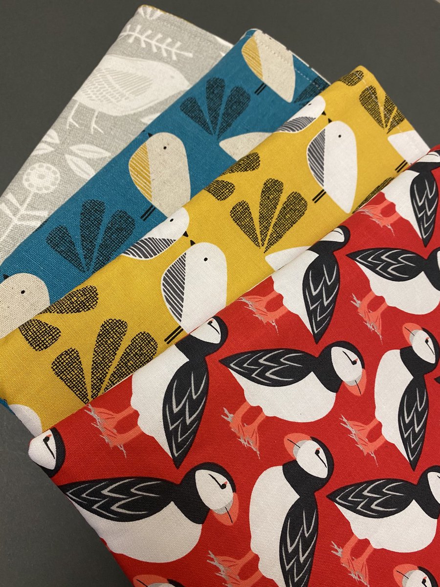 meeliemoon's tweet photo. #womeninbiz just a peep at our latest book sleeves! Pop in your favourite paperback- no more bent pages or creased covers #book sleeve #booklover #bookworm #puffin #scandibird #ochre #red #https://etsy.me/39GYMBV #etsyuk #meeliemoon #cornwall https://t.co/vDyXIFu81q
