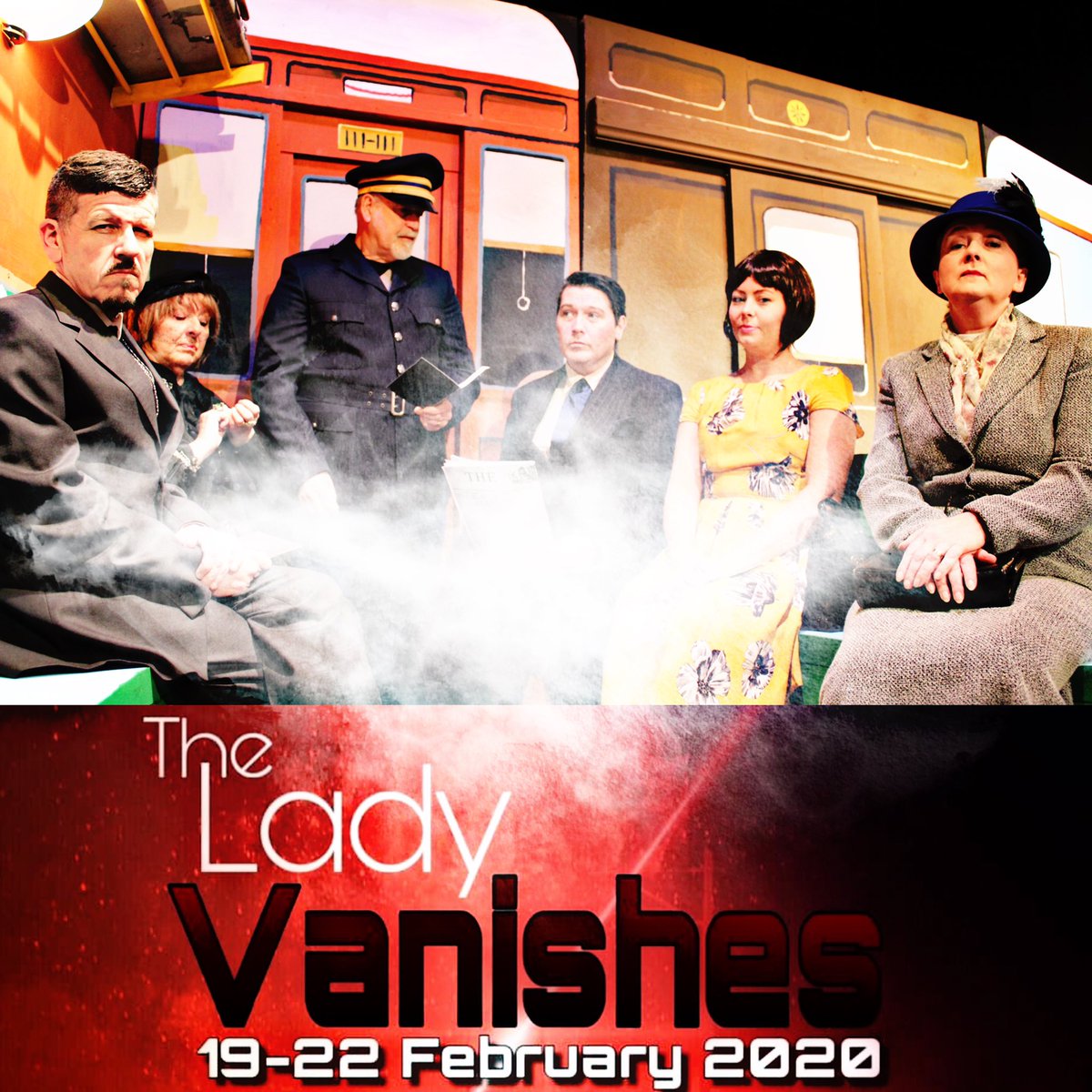 AmbrosePlayers's tweet photo. @LMMusicDrama please RT - thanks! 😃

The Lady Vanishes runs this week Wednesday to Saturday!  So excited to present this fantastic thriller!  Grab your tickets quick from #GrandadJims in #Leyland or online via https://t.co/gVlRoq0mHC… #lancashire #theatre #play #whatsonthisweek https://t.co/xkkMzm41hb