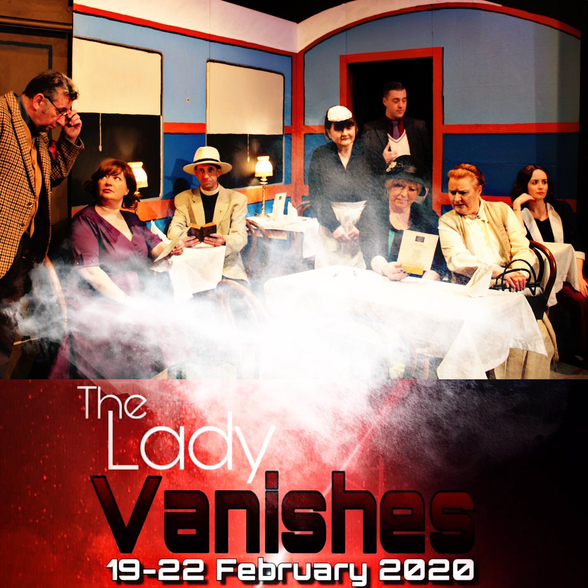 AmbrosePlayers's tweet photo. @LMMusicDrama please RT - thanks! 😃

The Lady Vanishes runs this week Wednesday to Saturday!  So excited to present this fantastic thriller!  Grab your tickets quick from #GrandadJims in #Leyland or online via https://t.co/gVlRoq0mHC… #lancashire #theatre #play #whatsonthisweek https://t.co/xkkMzm41hb