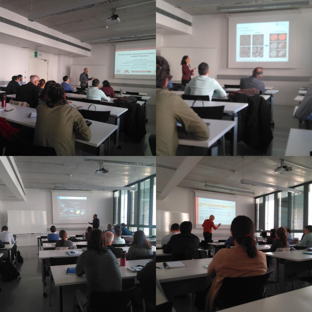 bio_tune's tweet photo. Great Bio-TUNE Symposium this morning, within the kick off of the project! Big thanks to Prof. Ginebra, Prof. Aparicio, Dr. Pérez and Prof. Rodríguez Cabello for their amazing presentations! @BiomaterialsUPC @AparicioLab @UICbarcelona @UVA #biotune @REA_research https://t.co/tkzOsjQDnA