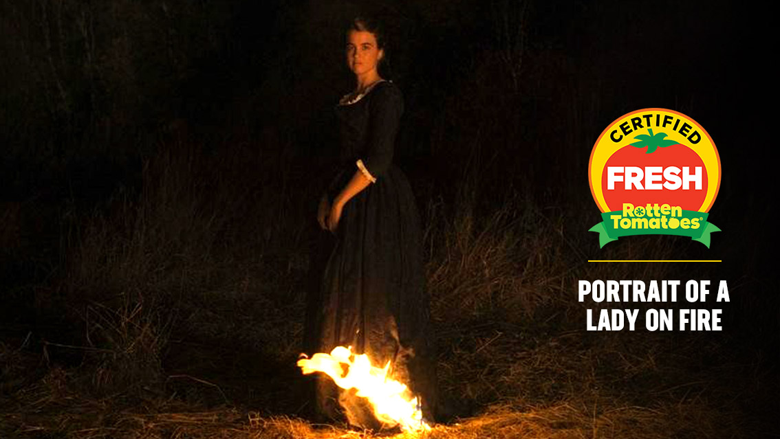 A singularly rich period piece, #PortraitOfALadyOnFire finds stirring, thought-provoking drama within a powerfully acted romance.

#PortraitOfALadyOnFire is #CertifiedFresh at 98% on the #Tomatometer, with 199 reviews: rottentomatoes.com/m/portrait_of_…