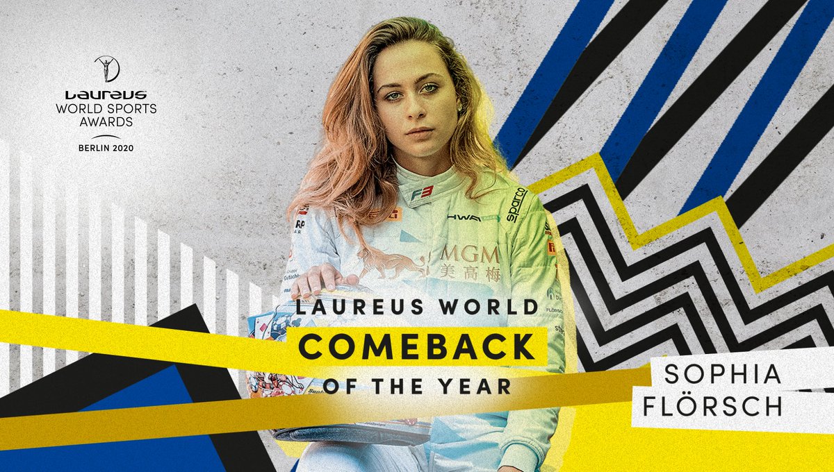 LaureusSport's tweet photo. @LewisHamilton @TeamMessi @CompeticionFEB @BaloncestoESP @ChloeKim @Simone_Biles @OksanaMasters @Eganbernal @TeamINEOS @sachin_rt It takes an incredible human to do what @SophiaFloersch has done 👊

Which is why she’s the deserving winner of the Laureus World Comeback of the Year 👏

#Laureus20 https://t.co/jXJhVUlobG