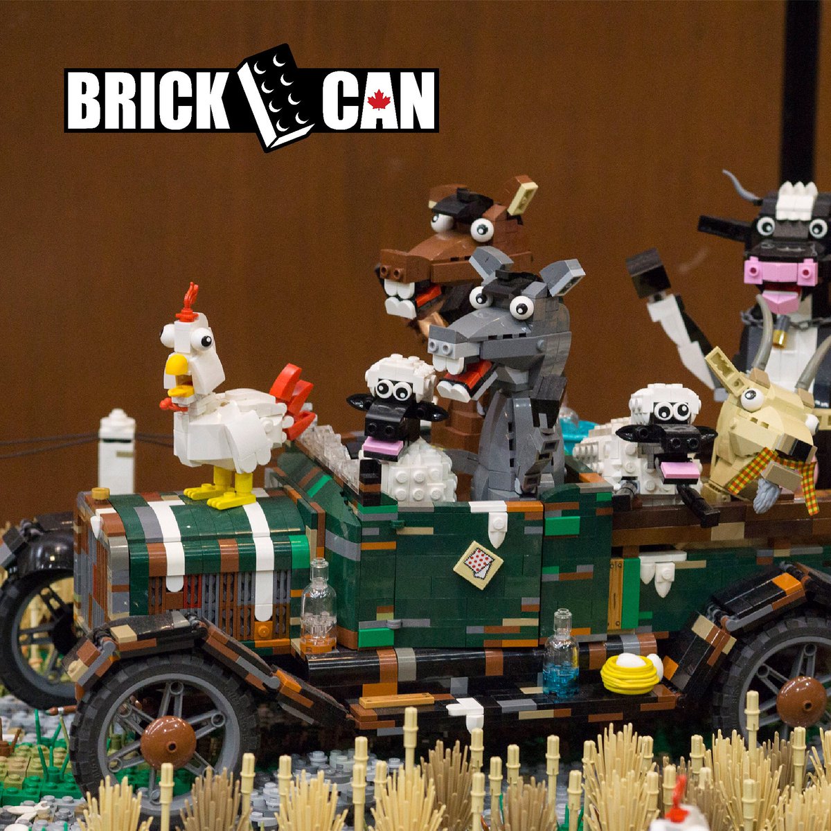 We hope y’all are having a wild Family Day! 🇨🇦🐔🐮🐴 📷 Creation: <a href="/LegoBrickbaron/">Paul Hetherington Artist</a> 
.
.
#brickcan #brickcan2020 #familyday #bc #canada #yvrevents #brick #lego #toys #afol #family #fun #vancouver #creation #creative #familyfun