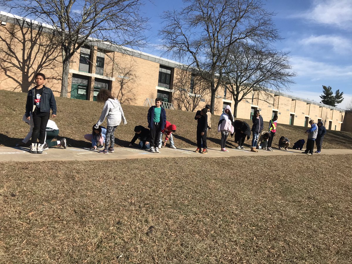 Jwolfe5BCPS's tweet photo. Today we investigated earth’s rotation by analyzing the movement of our shadows through different periods of the day. #sciencerules #science #earth #sun #rotate #shadow @BaltCoPS @saudlin1 @TimberGroveAP @timbergroveES @BCPS_Sup @BCPSSci https://t.co/YTboAc7c3T