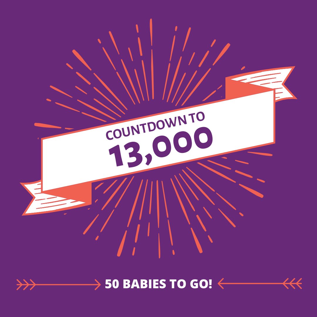 LifecycleWoman's tweet photo. We're getting closer 💜

About 50 more babies to go in our #countdownto13000! 

#lifecyclewomancare #lwc #birthcenter #midwiferymodelofcare #compassionatecare #midwife #birth #pregnancy #12000babiesstrong #andcounting https://t.co/e2JseOpXtI