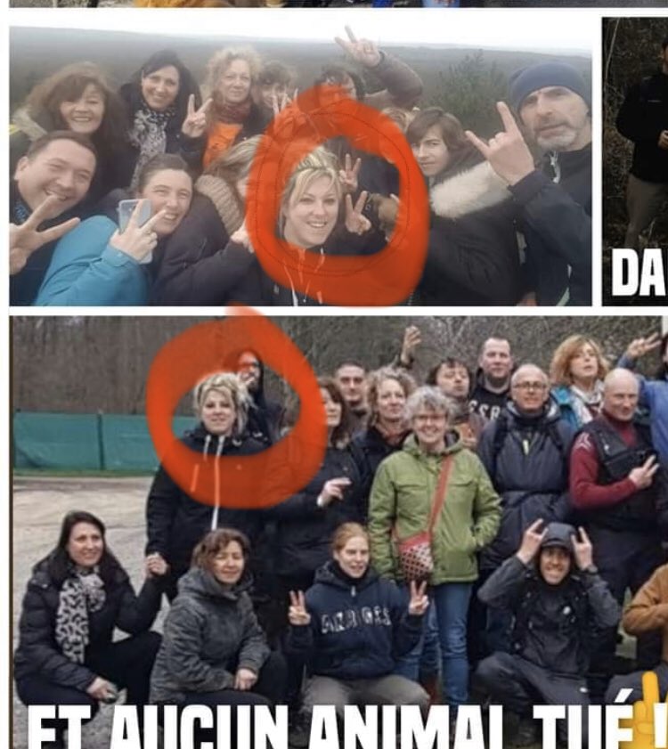 GrouikG's tweet photo. #ChasseACourre
Toctoc #AvaFrance si comme vous le dites vous étiez 120 le week-end dernier, quel intérêt de mettre la même personne deux fois sur une même photo?
Désinformation quand tu nous tiens... https://t.co/UKmnR0Oror