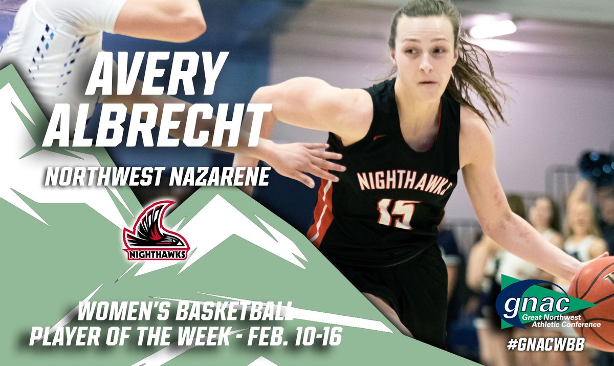 GNACsports's tweet photo. Congrats to Avery Albrecht of @NNUSports, the #GNACWBB Player of the Week! https://t.co/VXFxFcnYlL https://t.co/jKFXAnJtzo