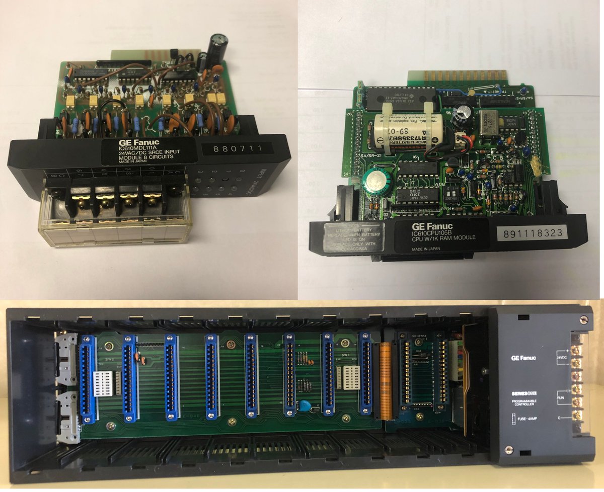 PartsLift's tweet photo. We've got several BRAND NEW @gefanuc components for sale on @eBay & our online store including an IC601PU15B PCM, a IC610MDL111A Input Module (8 circuits) & a Series One Rack Supply Module ....
https://t.co/24zLlrGhDE
#gefanuc #seriesone #plc #automate #generalelectric https://t.co/yT7MyMpcDQ