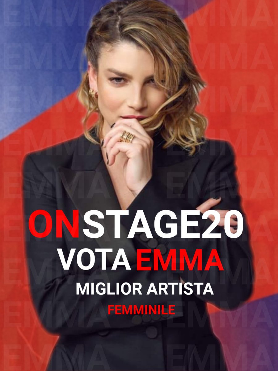 nicolascorvino's tweet photo. VOTA @MarroneEmma NELLA CATEGORIA "MIGLIOR ARTISTA FEMMINILE" #ONSTAGE20 

LINK➡️https://t.co/WLFFpZXgCB https://t.co/NKW1VNIoFK https://t.co/XN8BAyS5mS