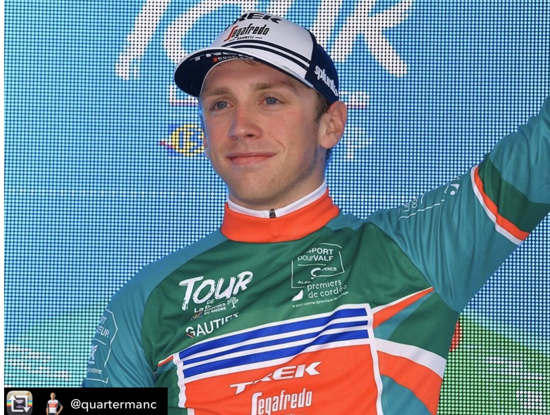 BackstedtC's tweet photo. 🤩Great to see ex-coached rider @quartermanc smashing it up at world tour level these past few weeks🤩

✅Young riders jersey
✅KOM jersey
✅All day in the breakaway

For all enquiries, email sales@backstedtcoaching.com⭐️

#backstedtcoaching https://t.co/RKHbciVltG