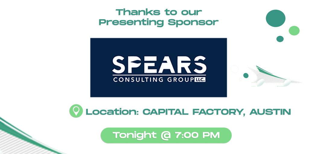 Just a few hours away for the first #FutureofMobilityATX meetup🚙 Special thanks to Spears Consulting Group our presenting sponsor and <a href="/CapitalFactory/">Capital Factory ⚙️</a> our official meetup venue.  

See you tonight! meetup.com/Future-of-Mobi…

#Mobility #Austin