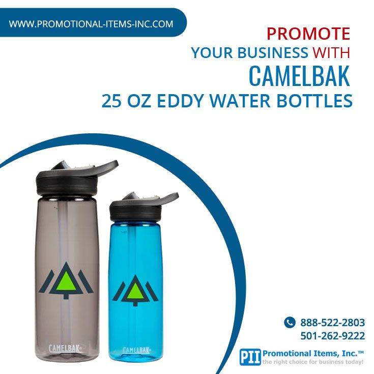 PromoPII's tweet image. Make it easy to take your drink wherever you go with this handy campus Camelbak 25 oz Eddy bottle. Customize the CamelBak bottles with your business name or logo! promotional-items-inc.com/camelbak-25-oz… #CustomizedCamelbak
