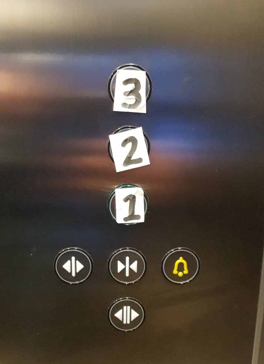 tdyounm's tweet photo. The hotel we stayed at could have done with investing in UX testing before going live. Day of arrival vs next day after feedback to reflect the actual room numbers on each floor 😁 #testwithusers https://t.co/ZT28T9Mvck