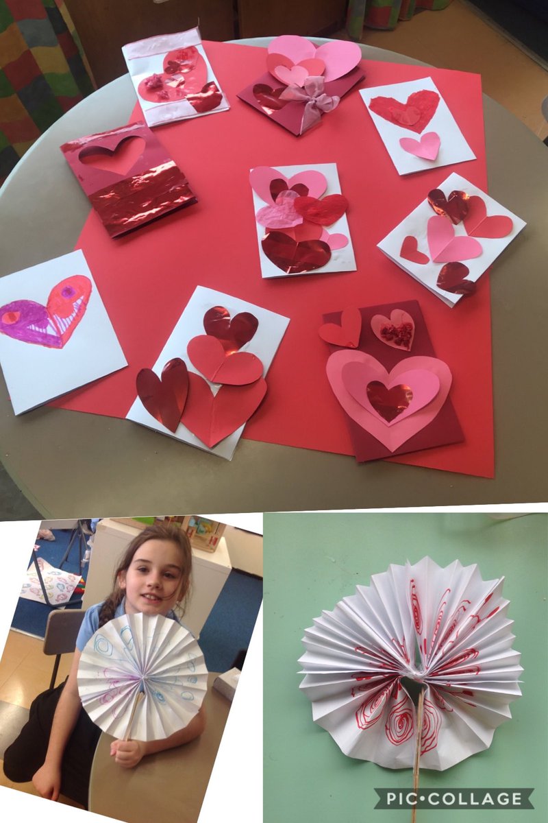 Valentine craft and Chinese fans 🇨🇳