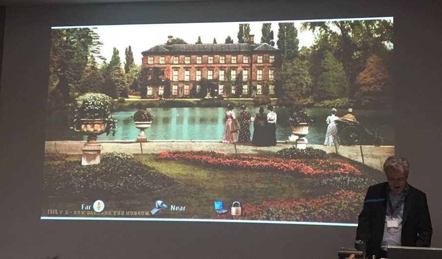PlantHums_UK's tweet photo. Our PI Professor #FelixDriver speaks today @Kew on 'Plant humanities: new directions in collections-based research'. #arts&humanities futures are looking bright green @Economicbotany @KewScience @Kew_LAA @RoyalHolloway #planthumanities #biocultural #collections https://t.co/4nv8OtuJQt
