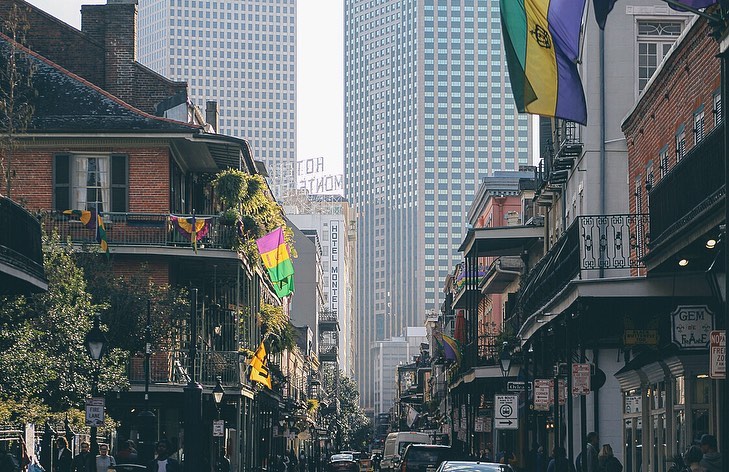 The calm before the storm. Beautiful Royal Street on a Carnival season morning. One more week! | Photo cred: <a href="/s/">『S』</a>.angel____ (on Instagram) Make a reservation with us: bit.ly/37T01No