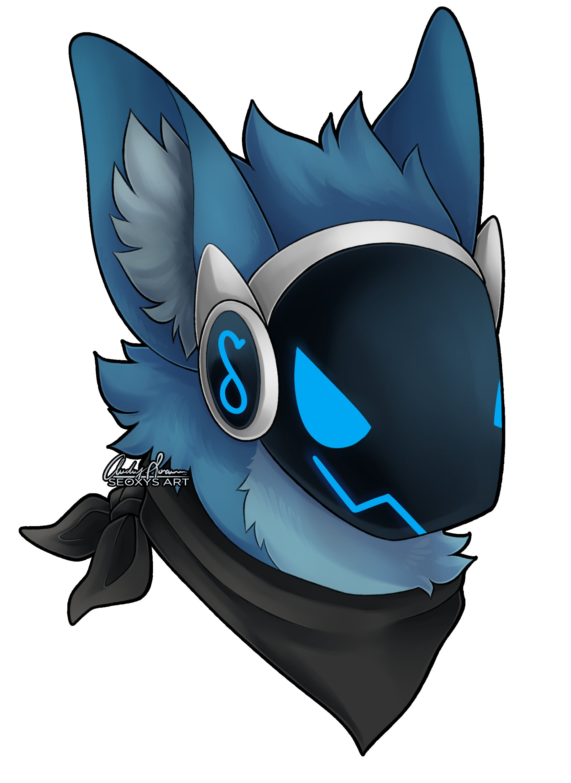 Random Protogen head by Fetaref on DeviantArt