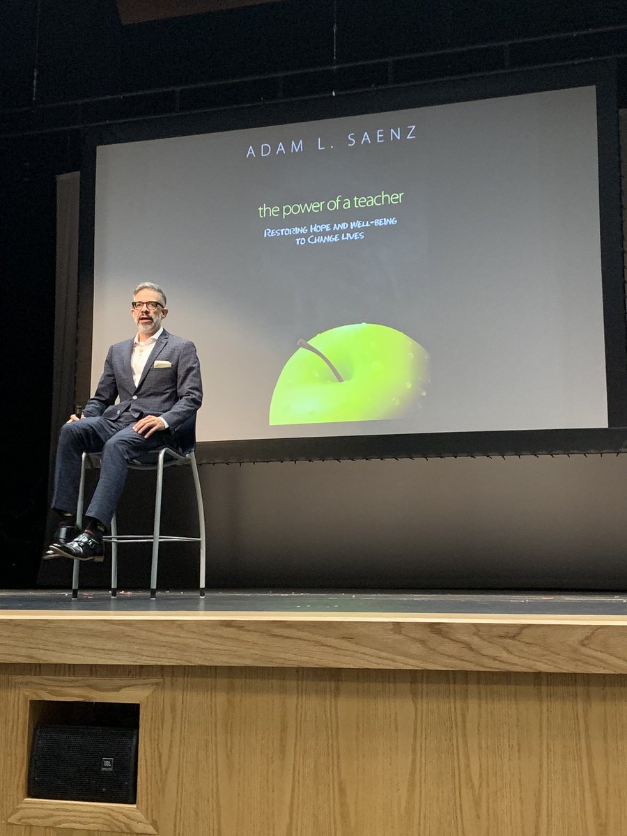 ItsTiffanyScott's tweet photo. I’ve heard him speak before. This morning was like hearing it for the 1st time.💡#TeacherWellness matters. Blessed to serve in a district that prioritizes adult wellness enough, to make it a conversation. #MyMISD @AdamSaenzPhD Thank u for encouraging &amp; equipping us this morning! https://t.co/hQaxj7FP0d