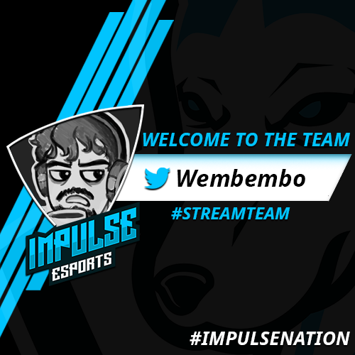 _ImpulseEsports's tweet photo. We would like to announce that @Wembembo has joined our stream team! He is live right now on Twitch! Check him out and give him a warm welcome!

https://t.co/d53eyxuYLz

#Twitch #streamer #live #ImpulseNation #speedrun #speedrunner https://t.co/AkDmsDwXhn
