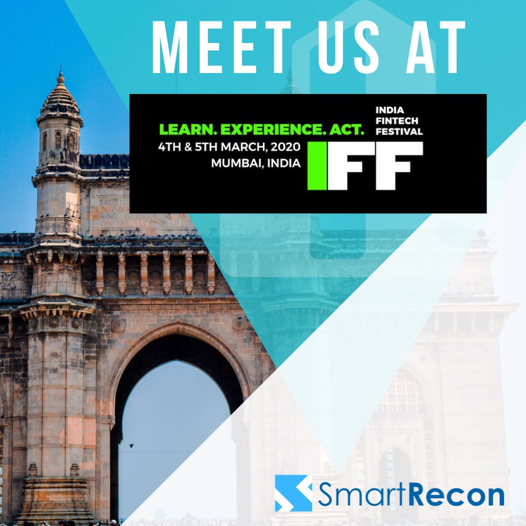 ReconSmart's tweet image. #Indiafintechfestival #smartrecon #fintech