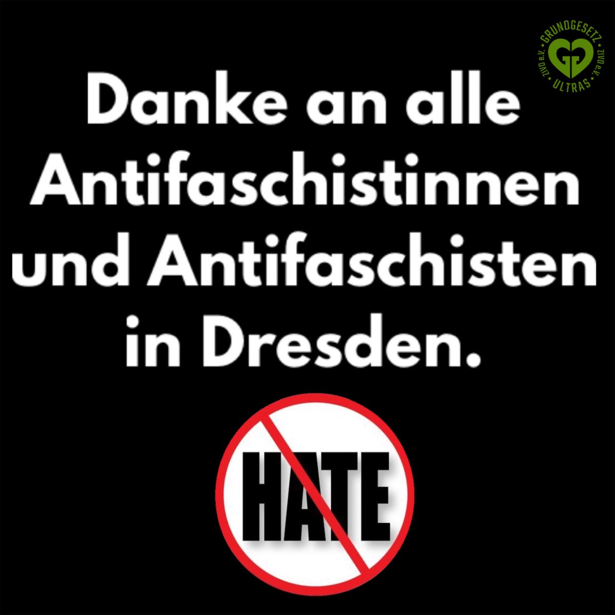 Danke 💚 #dd1702 #NazisStören #NoPegidaDD #Höckelos #DresdenGehtUnsAlleAn #GGUltras