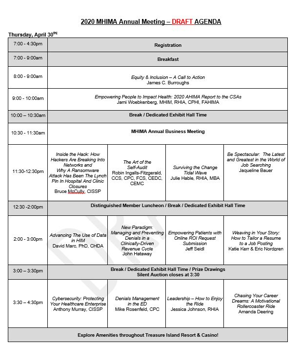 MNHIMA's tweet photo. 🚨Annual Meeting Schedule Update!🚨 Additions have been made to all 3️⃣ days. #SetSail2020 and check out our website in the coming days for the complete agenda and to register ➡️ https://t.co/WbBGB0ref8 https://t.co/Fjz0NorBOJ