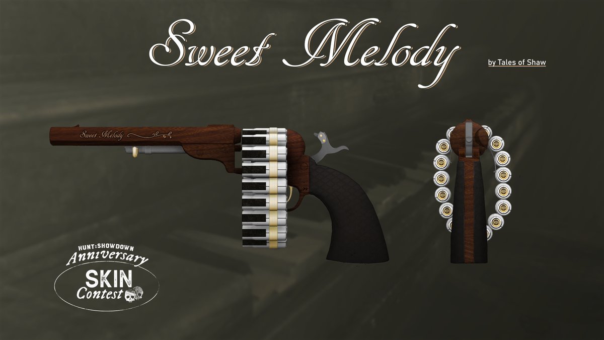 talesofshaw's tweet photo. "Sweet Melody" - My chain pistol skin for the Weapon Skin Contest. @HuntShowdown #HuntAnniversary https://t.co/o6BJZ39TlK