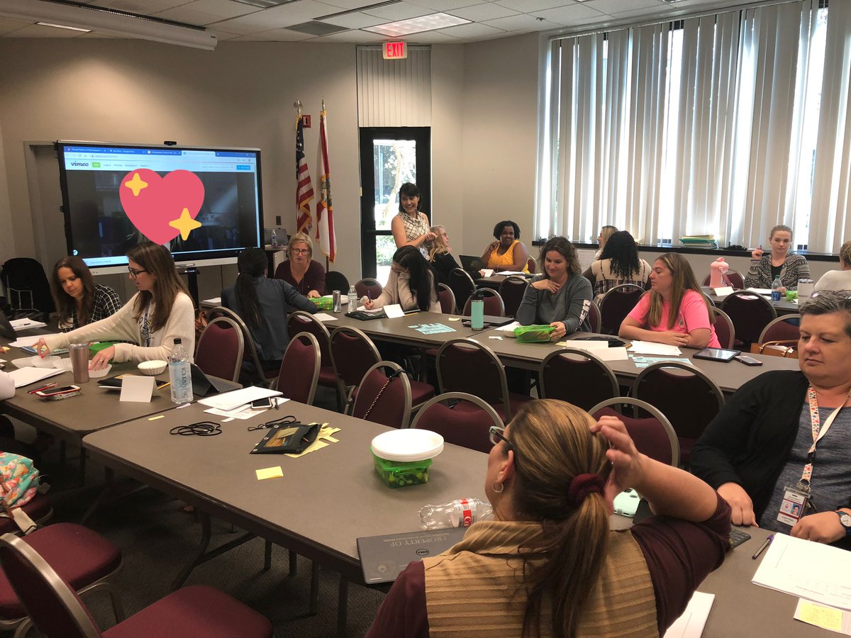 MickeyBanek's tweet photo. Kindergarten Teachers working through ways to count collections at the #mathcadre Counting concepts are better demonstrated by students instead of bubbled in on a test’s answer sheet. https://t.co/fbIHThjBxt