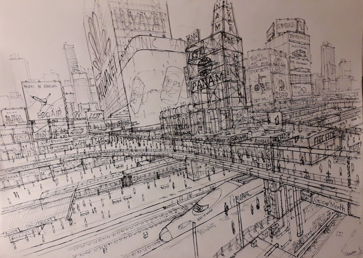 So for 0.111k watchers I've got a sketch of Avalon Central Railway Station. Still WiP tho.