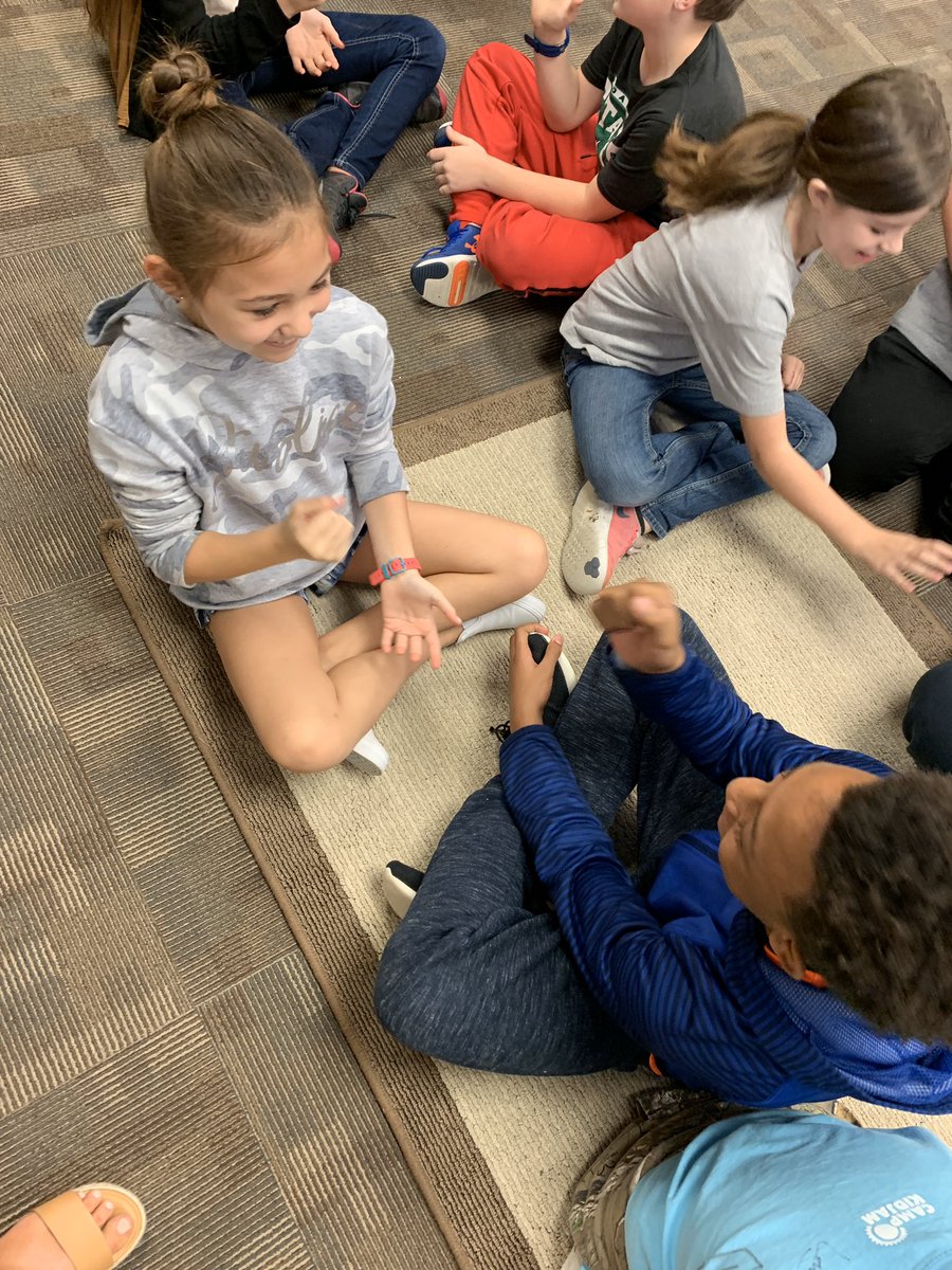 MrsDavisTX's tweet photo. When your read aloud is “The Legand of Rock, Paper, Scissors” and your turn and talk is to play “rock, paper, scissors”. Students love a good surprise! #leaders2thecore #pveads https://t.co/hdI5AByf7k
