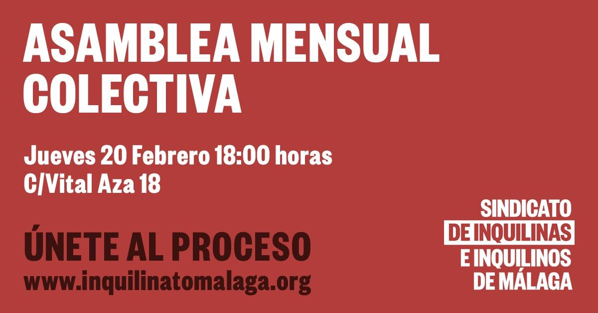 Este jueves 20 tenemos nueva asamblea del sindicato, con espacio de bienvenida para dar información sobre nuestra labor, actividad y futuras campañas. ¡Afíliate! #NosQuedamos
