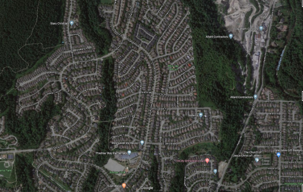 Watch the top right corner of this gif, of the clear cutting of northern Coquitlam over just 10 years. What went there?Houses went there, of course. Single detached houses, to be exact. Streets and streets full of them.