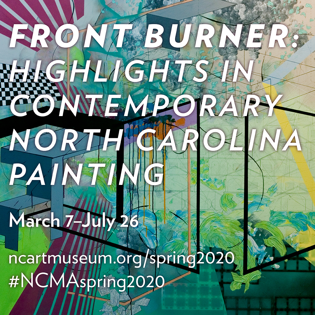 ncartmuseum's tweet photo. We are joining @ArtFieldsSC in their #CelebrateSouthernArt movement with “Front Burner: Highlights in Contemporary NC Painting,” featuring 25 NC painters, &amp; Asheville-based “Christopher Holt: Contemporary Frescoes/Faith &amp; Community." https://t.co/MOdr344l41. #NCMAspring2020 https://t.co/KzA7CaKEAo