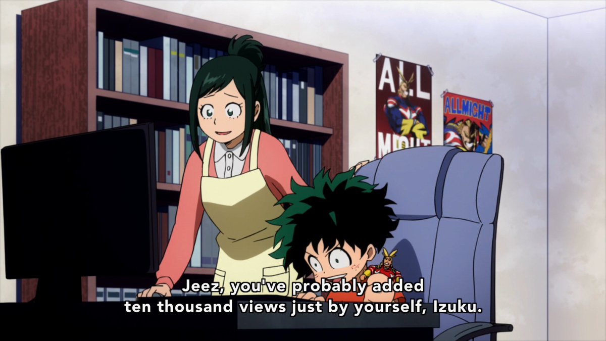 Their voices here are perfect~ Izuku's is particularly noteworthy in that it sounds so soft and bubbly that it enhances the innocence and adorableness of the moment and makes it all the more charming for it~