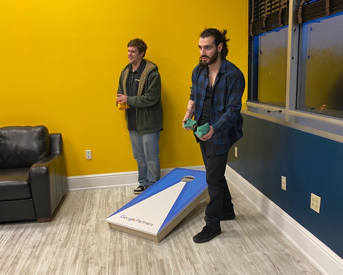 SmartSitesNJ's tweet photo. There's nothing better than a good game of cornhole after a long day of work!
#SmartSites #ThinkWeb #ThinkSmart #GooglePartners https://t.co/GAzeMcIbAF