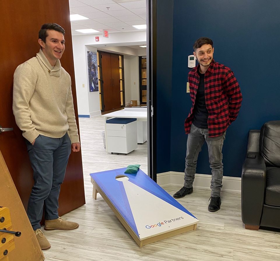 SmartSitesNJ's tweet photo. There's nothing better than a good game of cornhole after a long day of work!
#SmartSites #ThinkWeb #ThinkSmart #GooglePartners https://t.co/GAzeMcIbAF