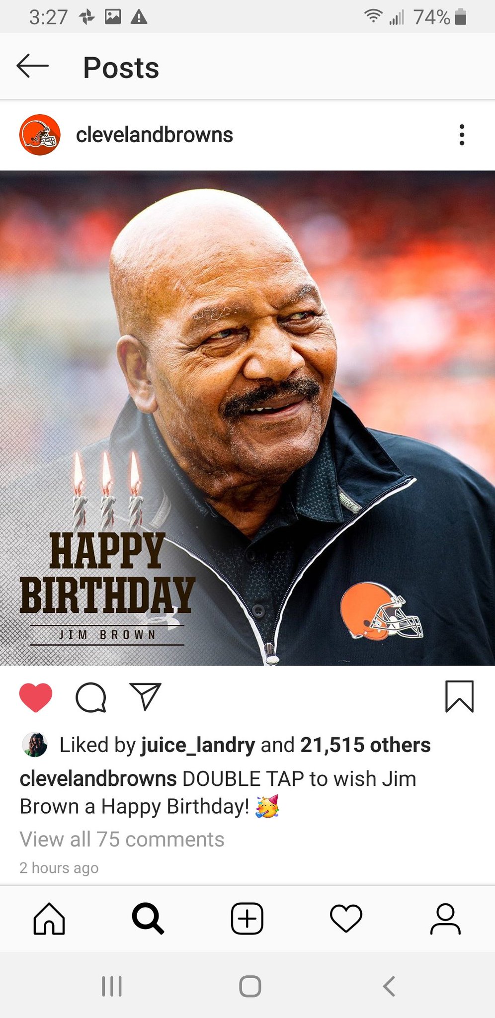 Happy Birthday Mr. Jim Brown 