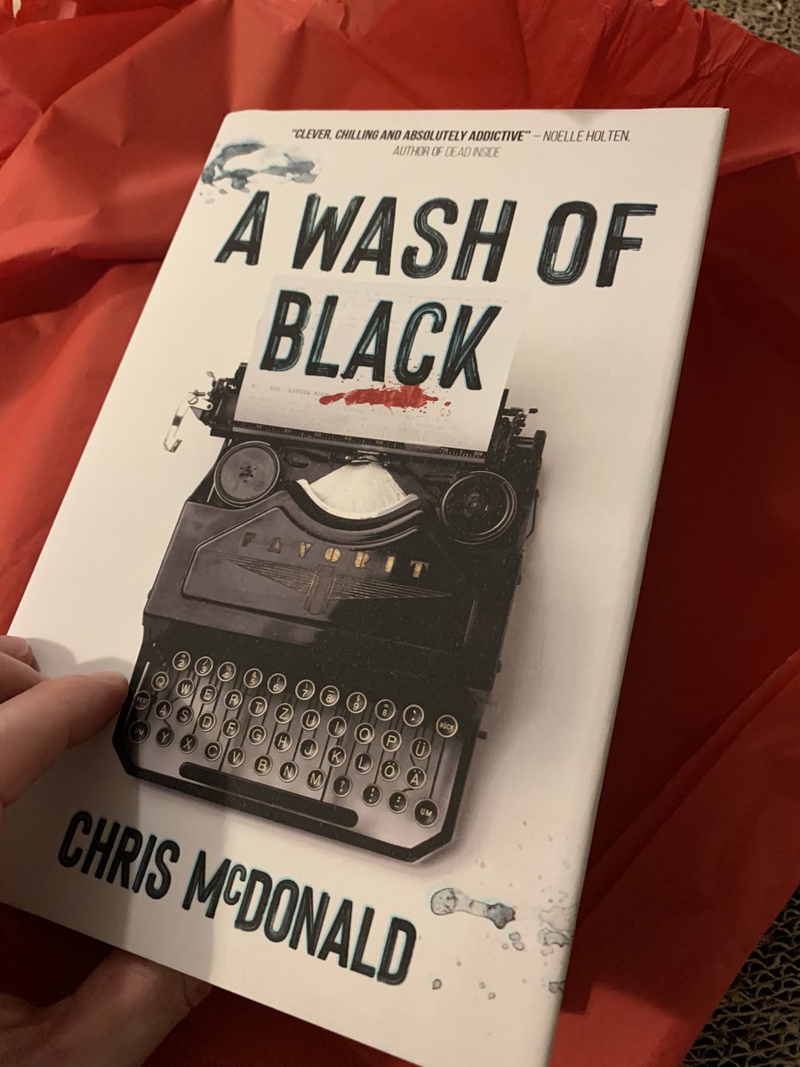 jasona1980's tweet photo. It’s arrived - A Wash of Black by @cmacwritescrime #AWOB &amp; signed for my collection 😍 thanks for the speedy delivery @RedDogTweets https://t.co/tGhJBenSN7