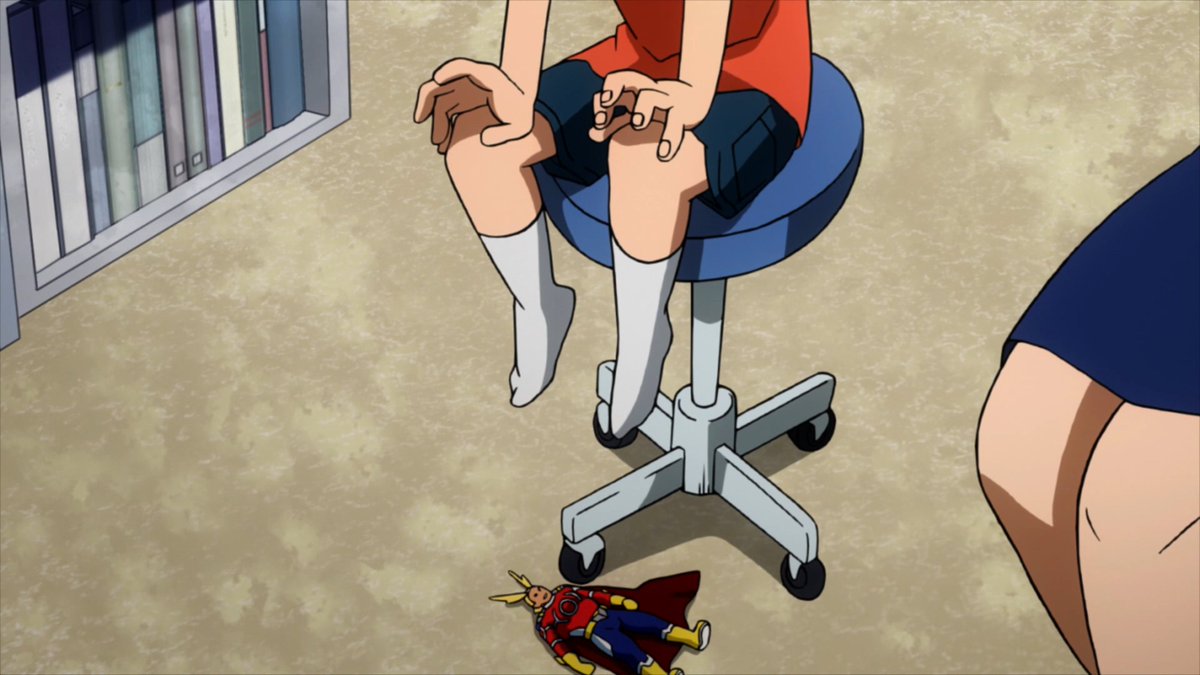 Izuku drops his All Might action figure when the doctor tells him "You should probably give up." THIS IS WHY I AM TAKING MY TIME GOING THROUGH THIS, GUYS! STUFF LIKE THIS IS JUST-