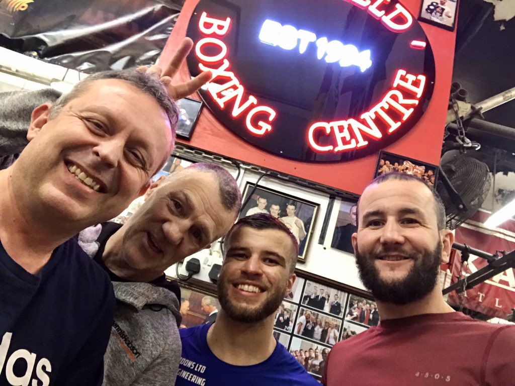All smiles before the Vomit Session at <a href="/ShowboatRhodes/">Glyn Rhodes MBE</a> <a href="/SBC_UNIT/">SheffBoxingCentre</a>