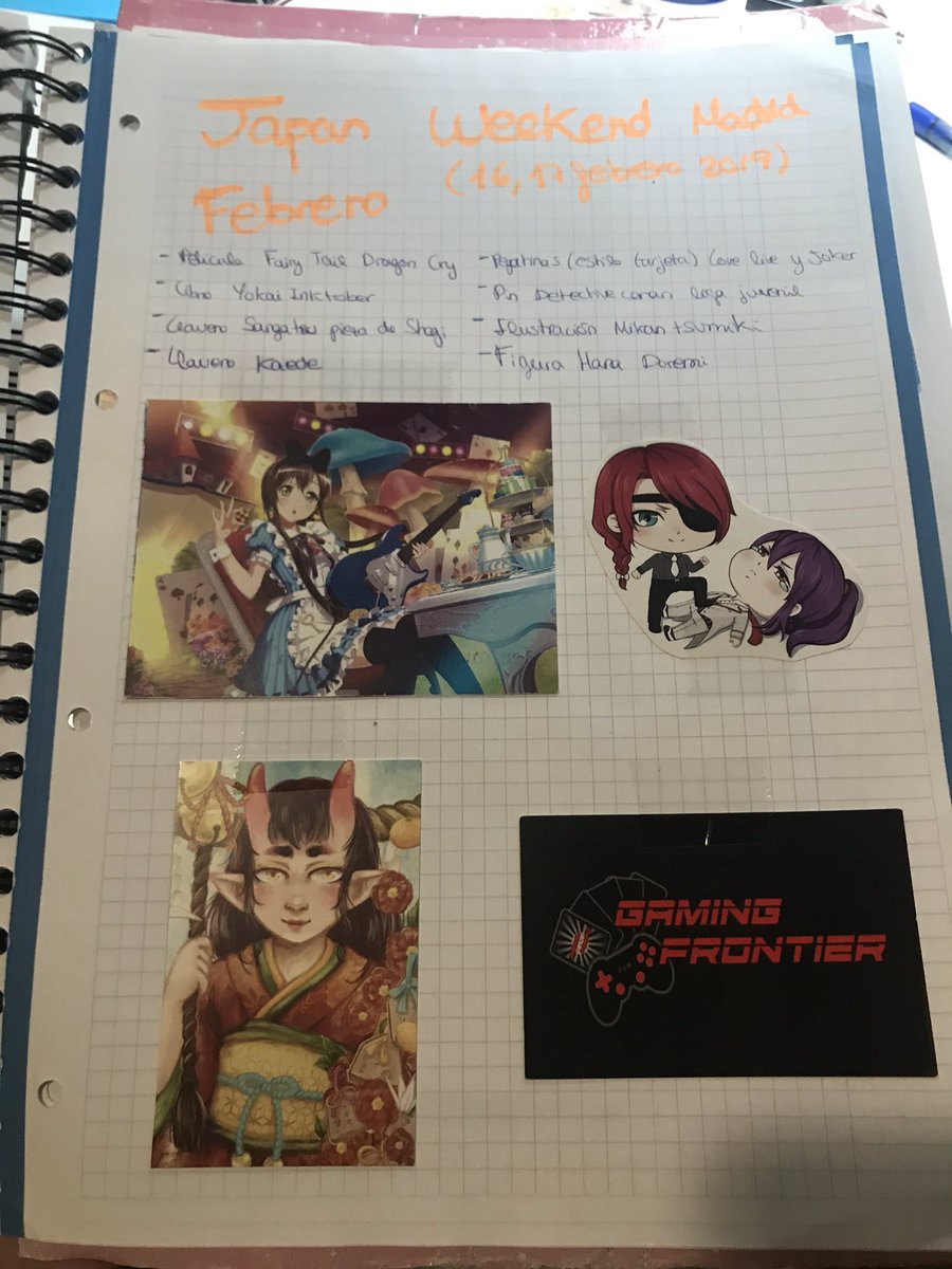 YuukisobaDeSoja's tweet photo. Y con esta Japan he acabado el cuaderno... tengo que ir a comprar otro!! https://t.co/MC161ksh5r