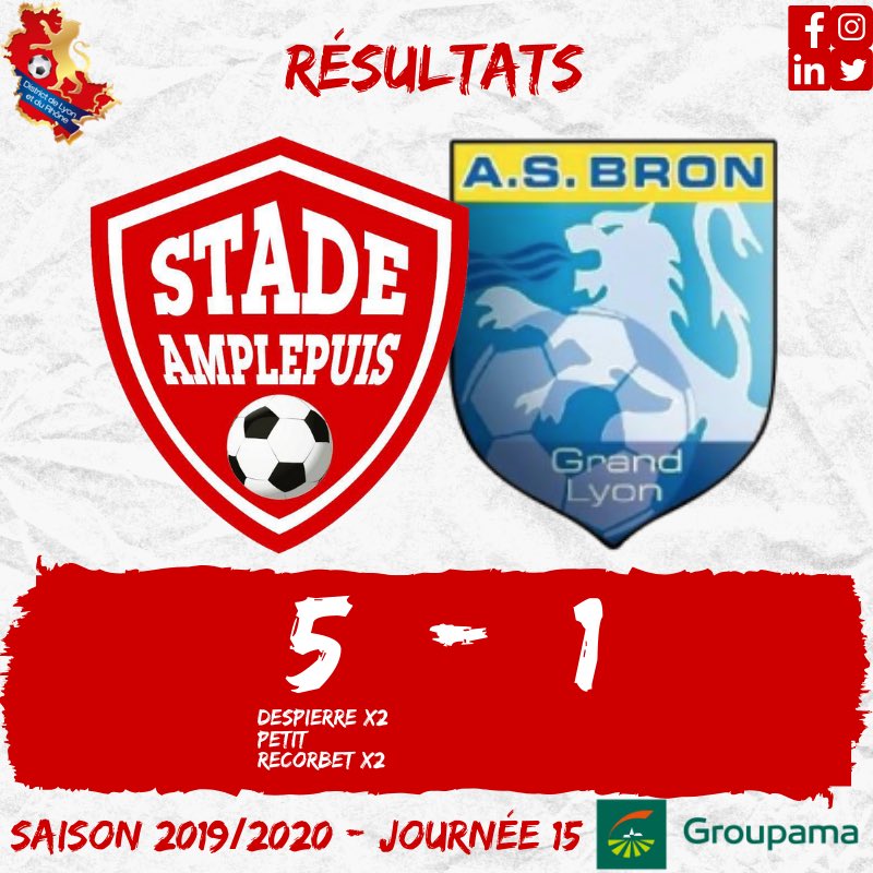 StadeAmplepuis's tweet photo. Encore un week-end de victoire pour nos Seniors 1&amp;2 💪🏻

#AllezSA🔴⚪️ https://t.co/6yIxBN9y2l
