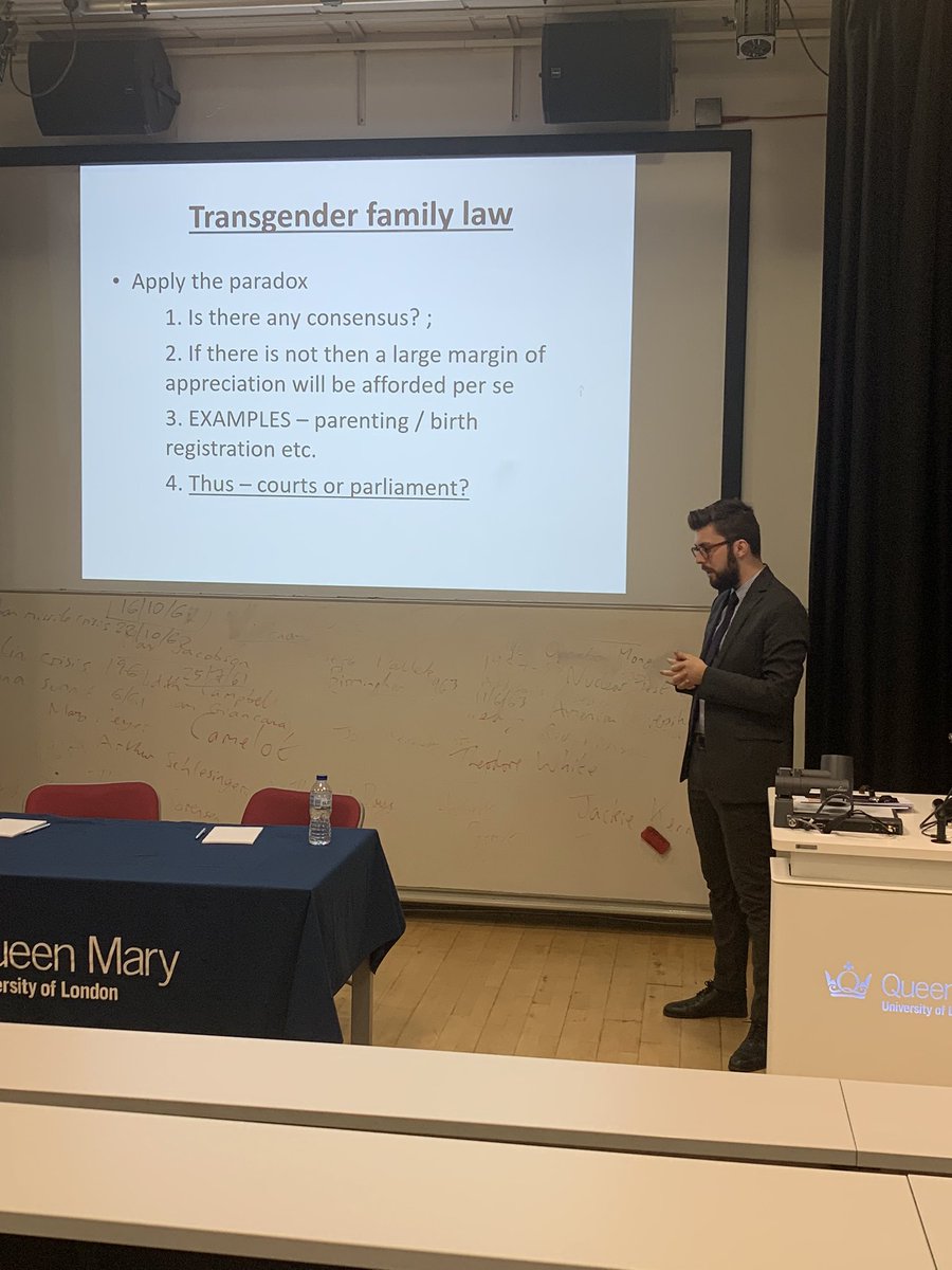 Fascinating listening to <a href="/ScottJHalliday/">Scott J Halliday</a> speak at the #LGBThistorymonth event at Queen Mary University this evening. I especially enjoyed our discussion about Trans rights and surrogacy law over a glass of red. #lgbt #trans #equality
