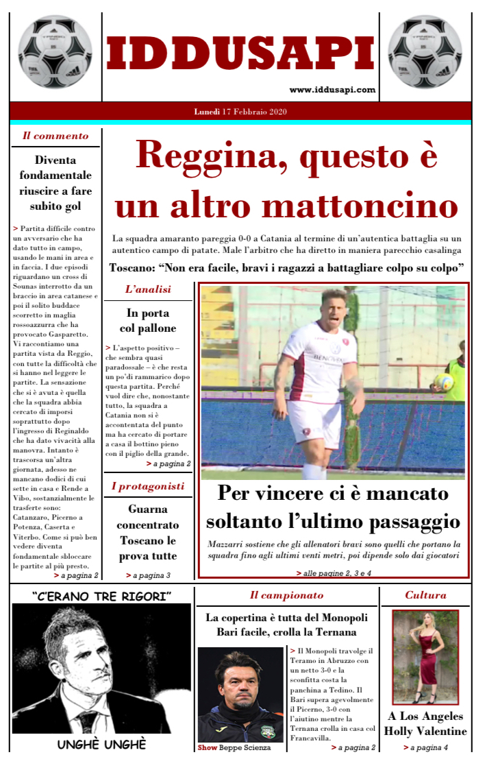 Iddusapi's tweet photo. Serie C 2019/2020: Catania-Reggina 0-0
REGGINA, QUESTO È UN ALTRO MATTONCINO
https://t.co/tFFcKQooDC
#Iddusapi #AreaAmaranto #CataniaReggina #Reggina #SerieC #LucaGallo #MimmoToscano https://t.co/NklNLiwytN