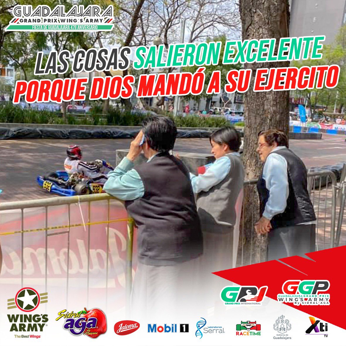 GPIKARTING's tweet photo. Ahora entendemos porque vivimos un excelente súper sábado y un gran Guadalajara Grand Prix. 🏎🙌🏽
¡Tuvimos parte del ejercito de Dios en la Glorieta Niños Héroes y Paseo Chapultepec! GRACIAS https://t.co/265PQgL40H