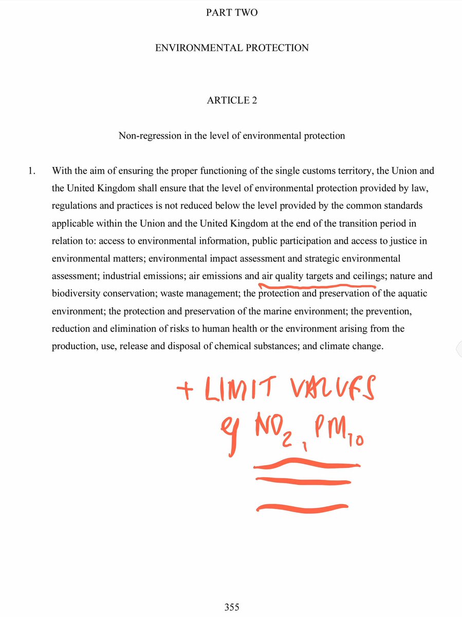 CleanAirLondon's tweet photo. Hi @EmmanuelMacron. You’re right to worry about UK unfairly competing with EU. Simple example: #EUCleanAir Fitness Check on #AirQuality says only #LimitValues work https://t.co/ITO4s5kj9U but UK #WithdrawalAgreement mentions only ‘ceilings’ and ‘targets’! cc @VSinkevicius https://t.co/iFad3EvV4W